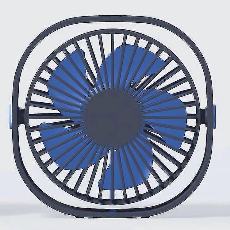 Usb Desk Fan 3 Speed Variable Speed Mini 360 Degree Rotating Fan Blue