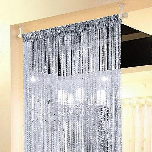 curtains 100X200cm Shiny Tassel Flash Line Door Window Curtain