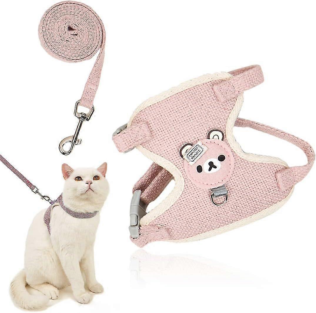 Adjustable Rabbit Leash Adjustable Rabbit Harnesswith Lead Cat Harness With Lead Chest Harness For Bunny Cat Little Pet