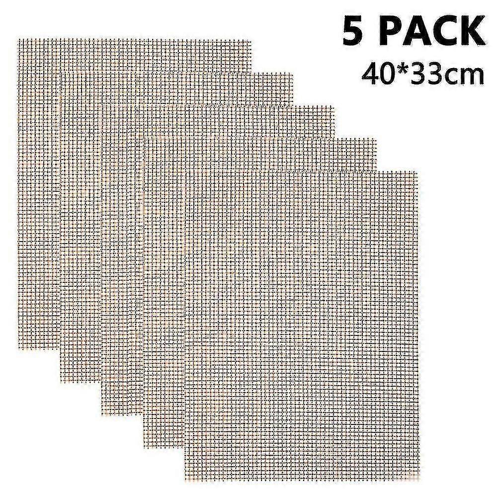 Bbq Grill Mesh Mat Non Stick Grilling Mesh Reusable Heat Resistant Mat