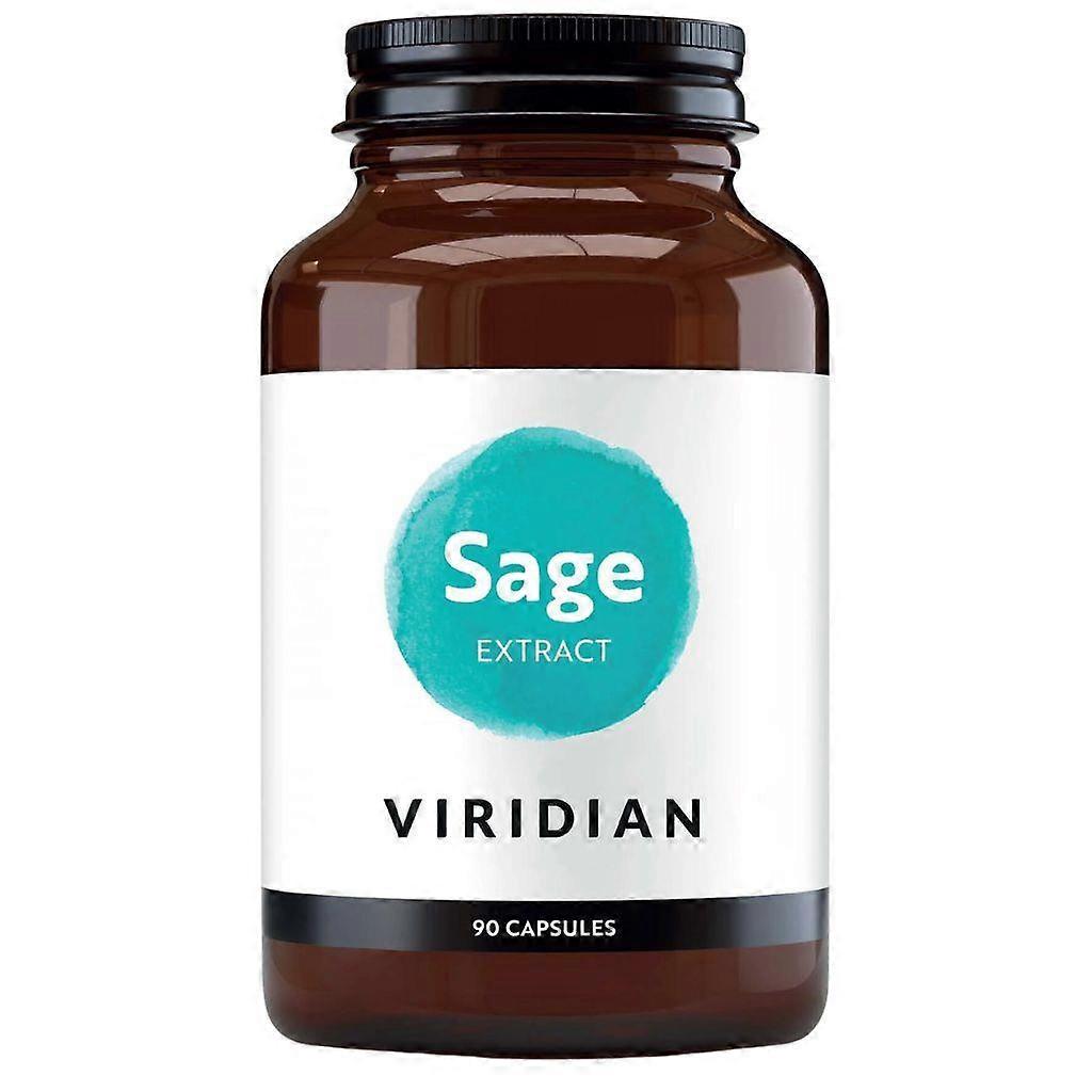 Viridian Sage Leaf Extract 600mg Veg Caps 90 (859)