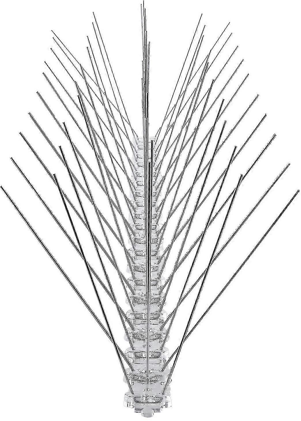Punte per uccelli in acciaio inossidabile repellenti per piccioni Lunghezza totale 3 metri 6 elementi Punte repellenti per uccelli da 50 cm con blocco a scatto e rottura predeterminata P