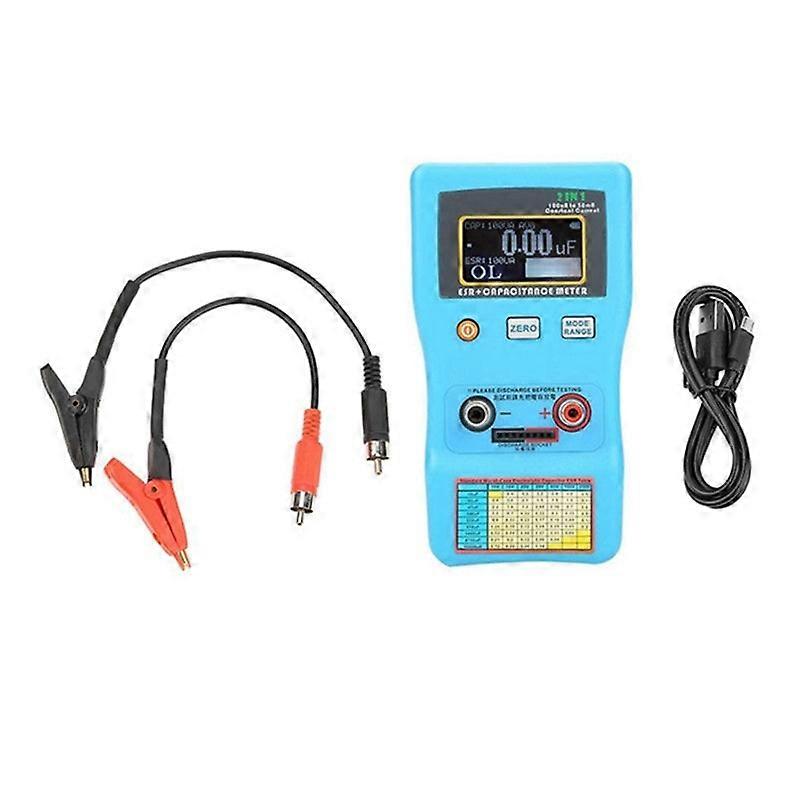 Mec-100 Analyzer Digital Display Automatic Range Electrolytic Capacitor Esr Capacitance Meter