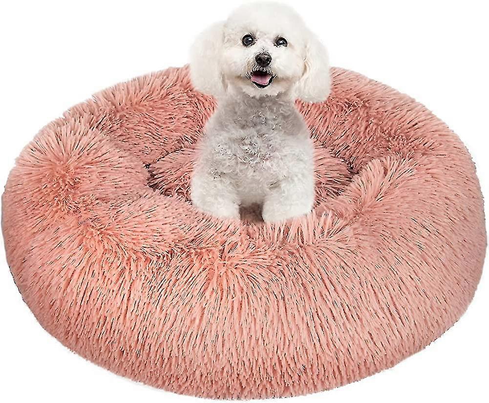 Calming Dog Bed, Donutanti Anxietypet Bed, Washable Plush Soft Warm Cat Bed