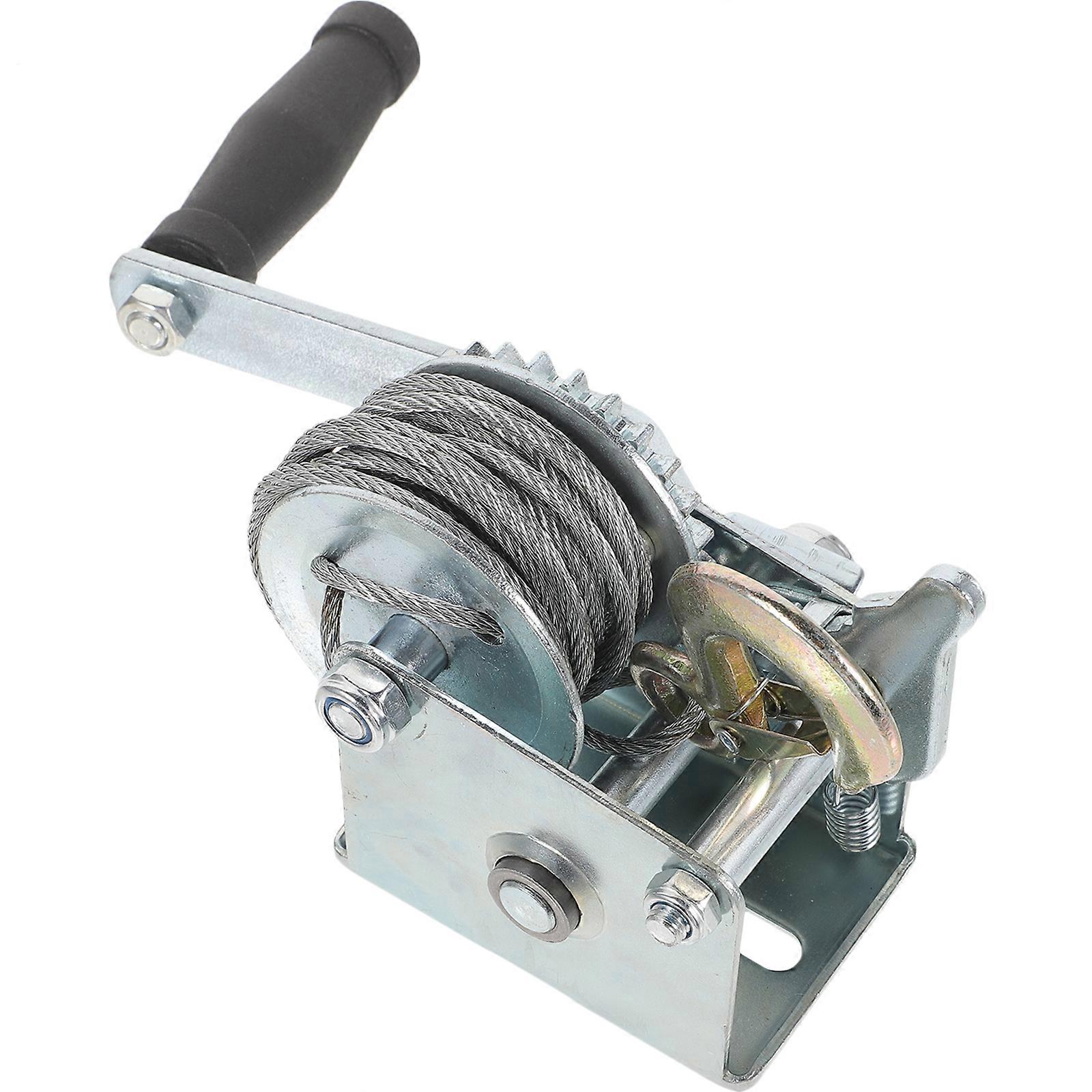 Hand Winch Trailer Winch Small Winch Hand Crank Winch 500LBS (With 7m Steel Cable)