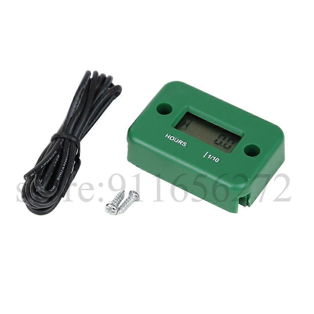 Waterproof Digital Hour Meter DisplayLCD Portable Engine Hour Meter for Motorcycle/Boat Engines Counter Hour Meter~28222
