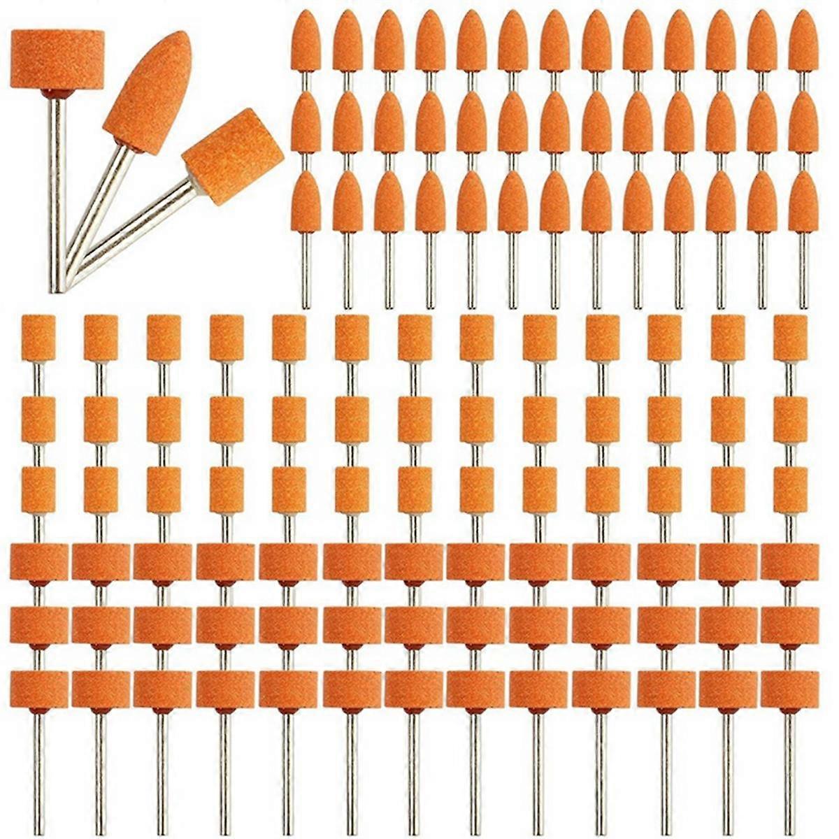 120Pcs Sanding Bits for Rotary Tool, Strong Grinding Bits with 1/8In , Aluminum Oxide Sanding Acces