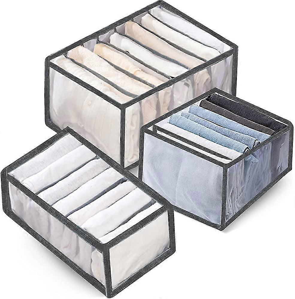 3 Pack Wardrobe Clothes Organizer