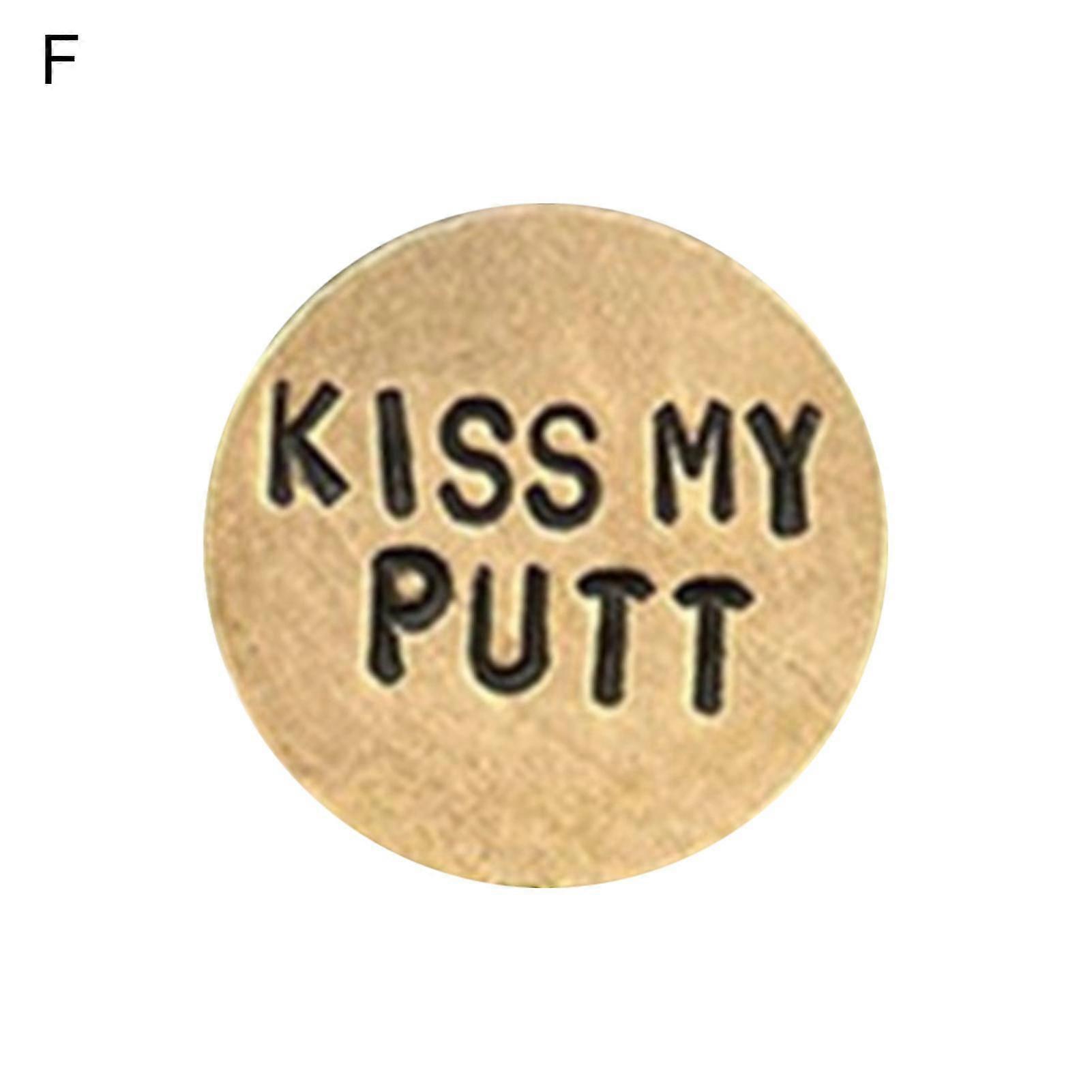 Durable Alloy Golf Hat Markers with Humorous Quotes Add Fun and Functionality to Your Golf Game
