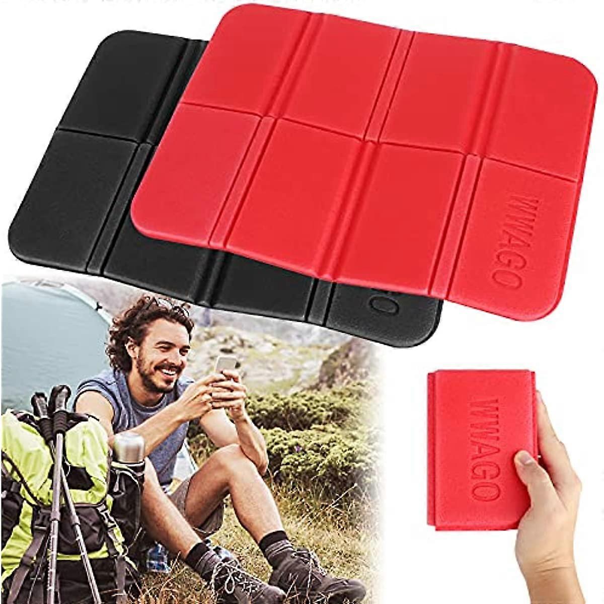 Foldable Camping Mat 2 Pcs Outdoor Folding Seat Cushion Pad, Folding XPE Foam Cushions for Hiking Garden Picnic