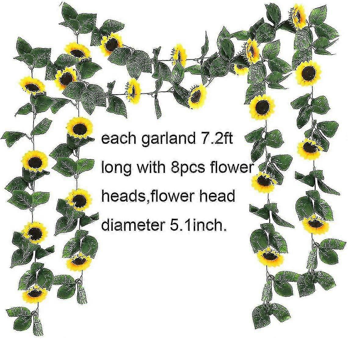 2 Pack Ghirlanda artificiale seta vite finto fiore appeso