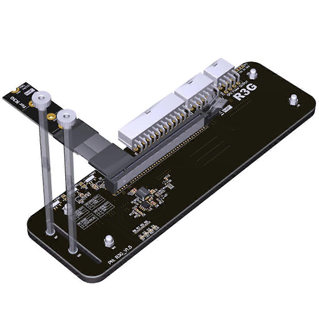NVMe External Graphics Card Stand Bracket with PCIe3.0X4 Riser Cable 32Gbps