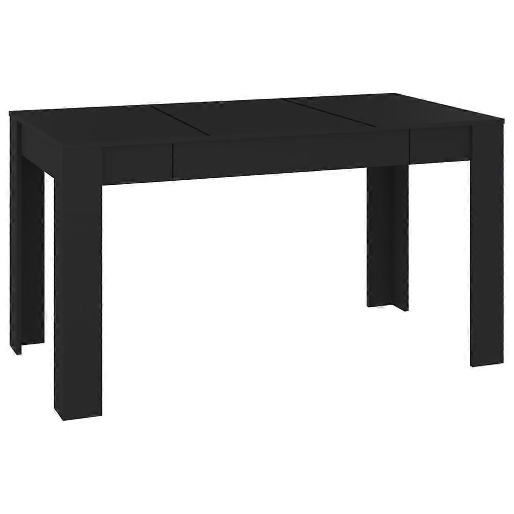 Dining Table Black 140X74.5X76 Cm Engineered Wood Dining Tables