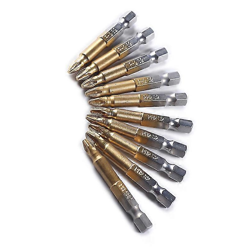Chrome Vanadium Alloy Steel And Titanium Screwdriver Bit For Drill Luse-c