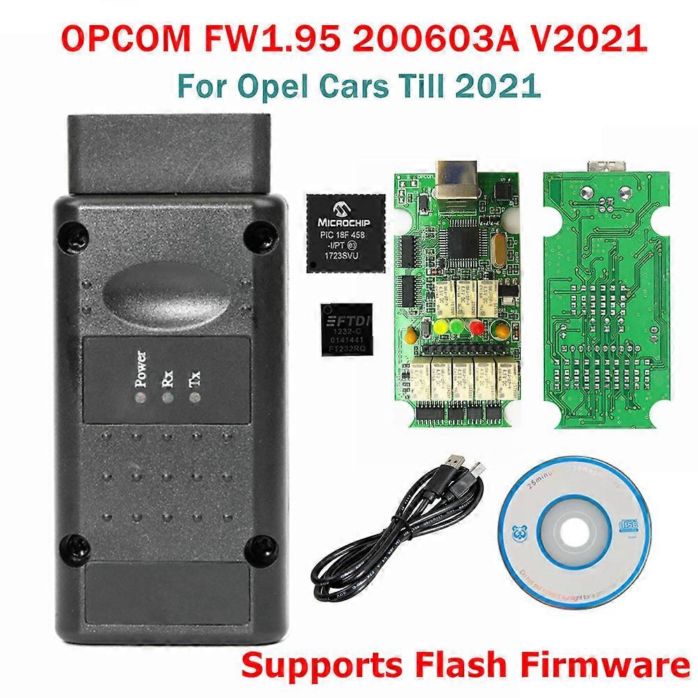 Supporto Aggiornamento Ultimo Firmware OPCOM V1.99 1.95 1.70 PIC18F458 FTDI Chip Lettore di codici CAN-BUS per Opel OP COM Strumento diagnostico