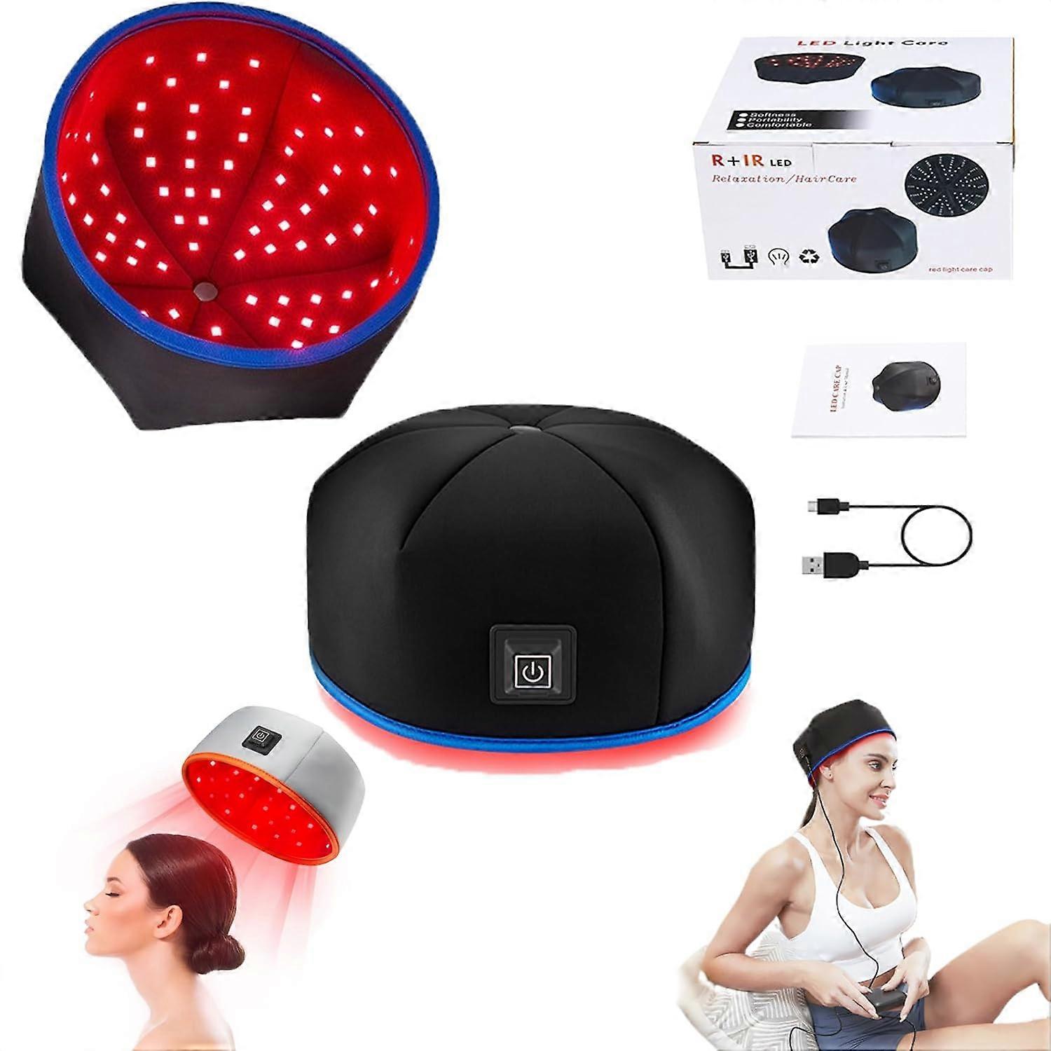 צמיחת שיער מהירה הוביל אור אדום מכשיר טיפול אינפרא אדום כובע למניעת אובדן שיער, 100% חדש