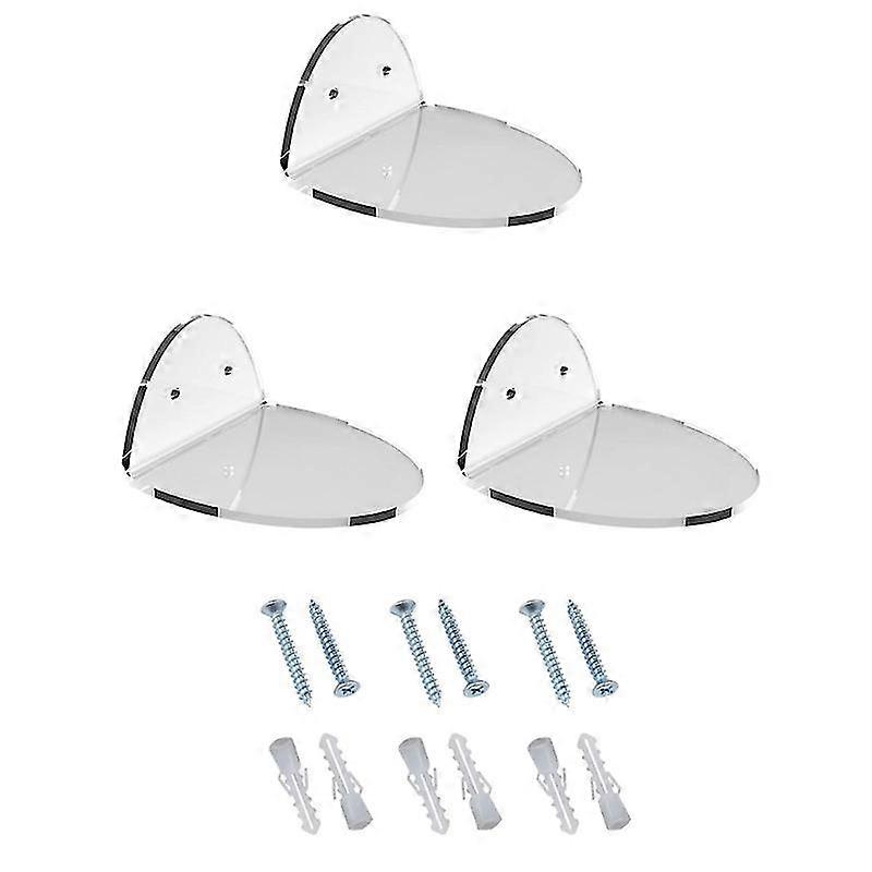 Stylish Floating Wall Shelf Set Versatile Wall Mounted Display Rack Home Decor