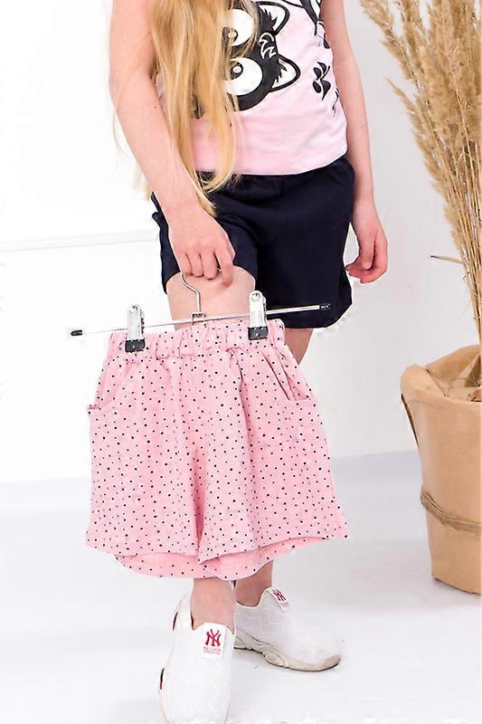 Girls’ Set of Two Shorts – Comfortable Cotton Knit & Elastic Waist,, Summer, HC 6262-1