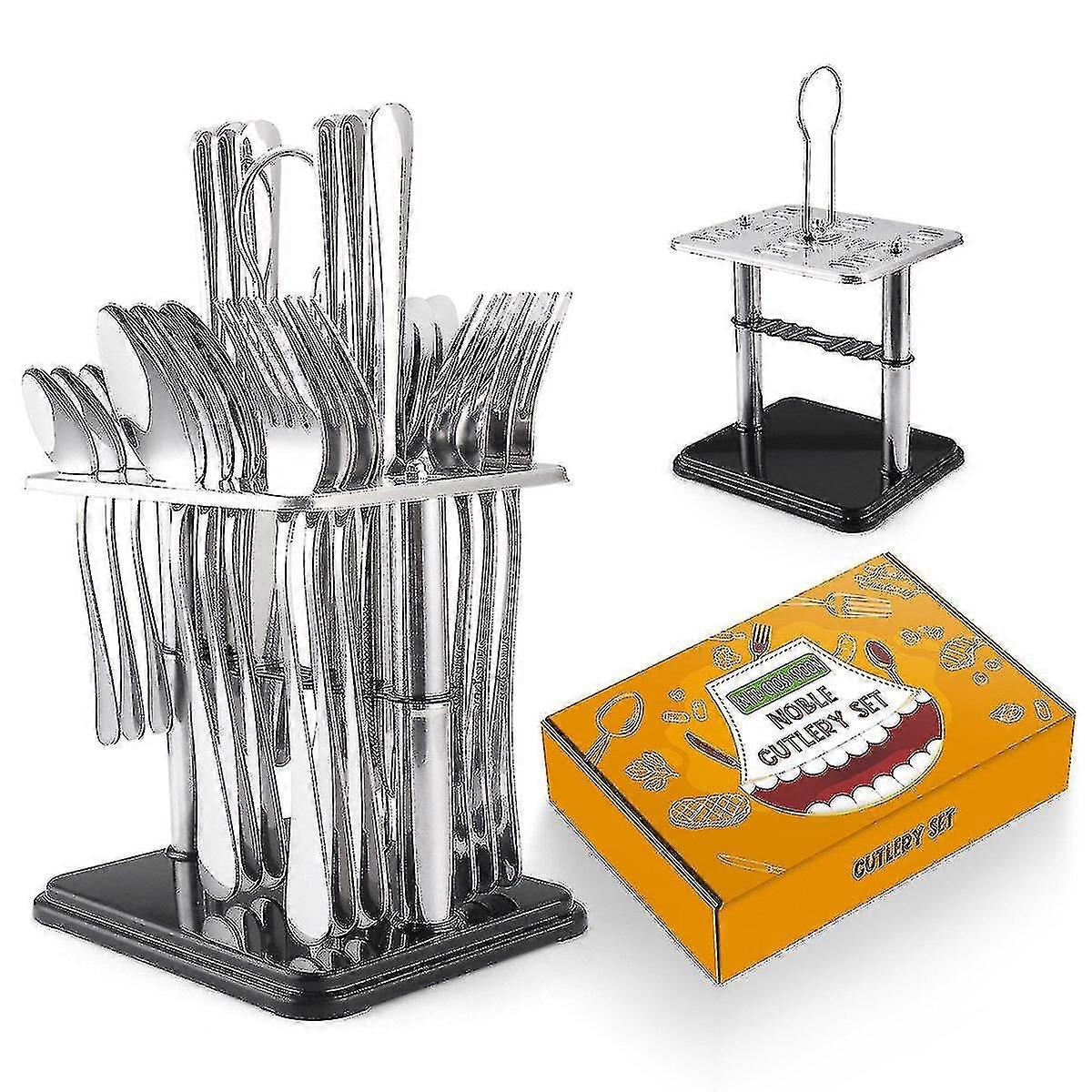 Stainless Steel Cutlery Set 24pcs/pack With Stand