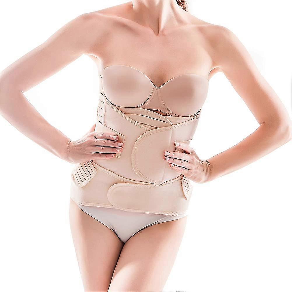 Correia pós-parto 3 em 1 cinto pós-parto ajustável post de barriga plana pós-parto