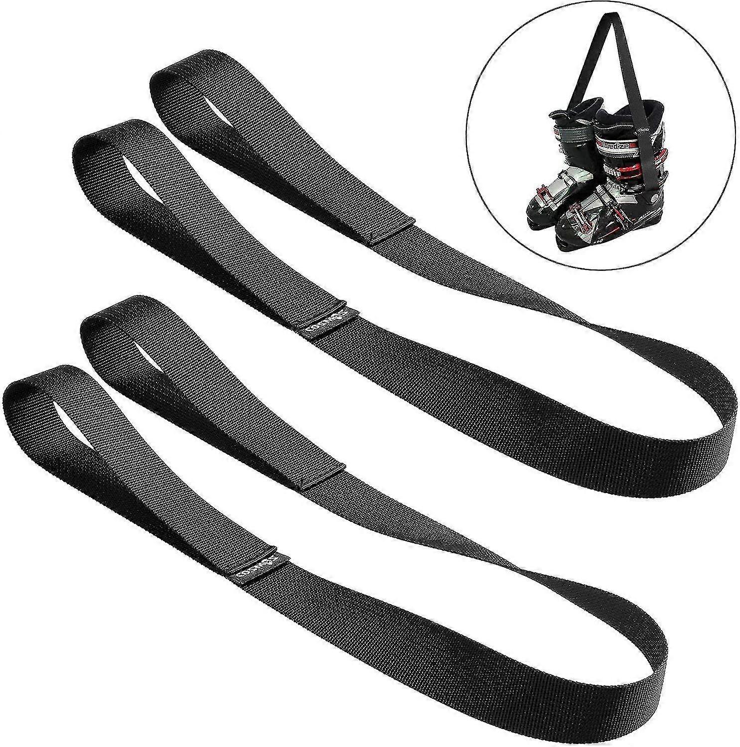 2 Pcs Ski Boots Carrier Strap Snowboard Boot Shoulder Sling Leash Roller Skate Leash For Ice Skates Rollerblades