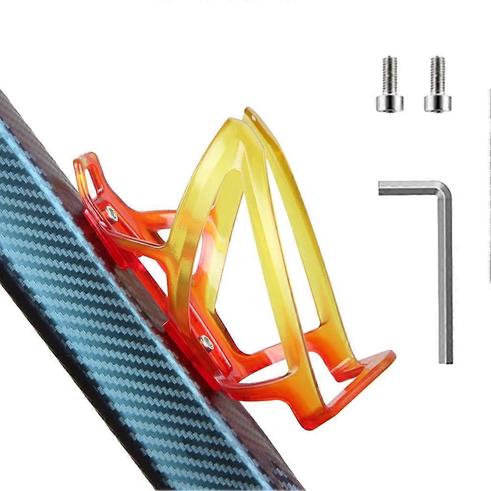 Red+Yellow Bicycle Gradient Water Bottle Holder, Two-Color PC Cycling Accessories