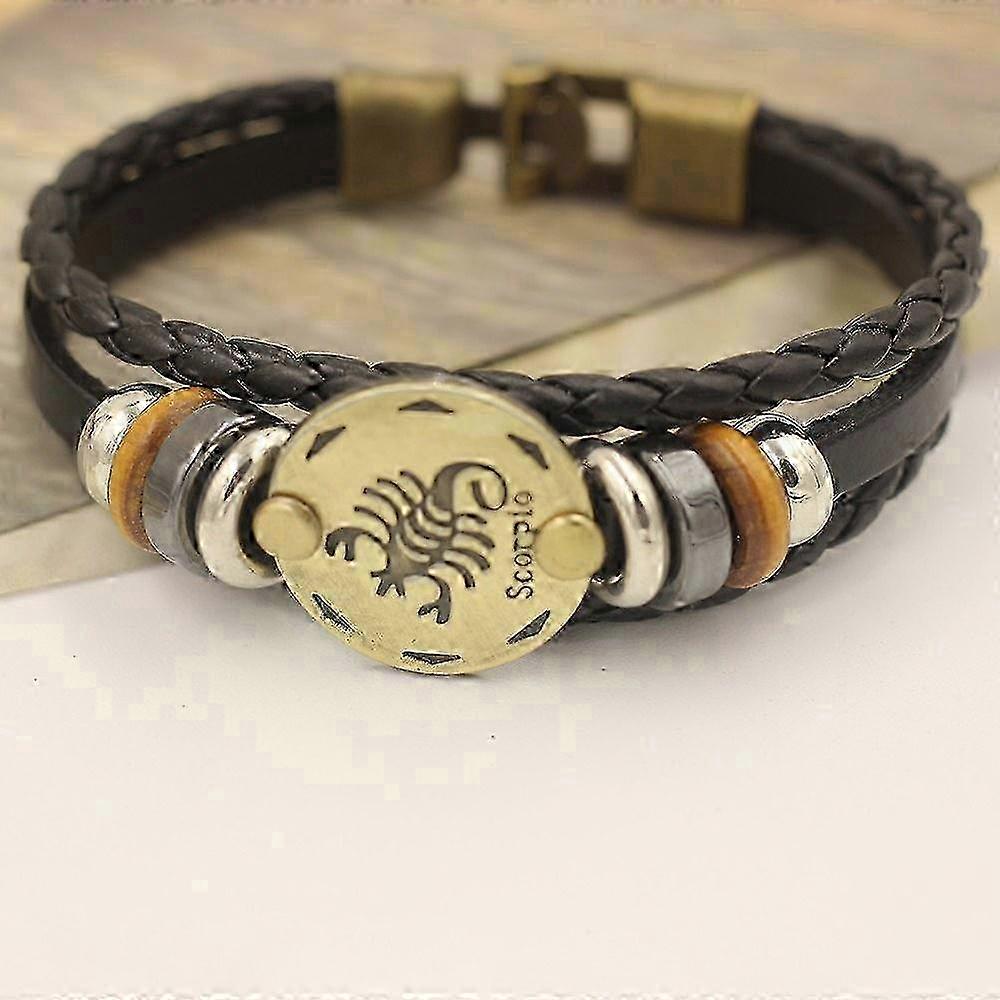 Scorpio Zodiac Signs Punk Bracelet