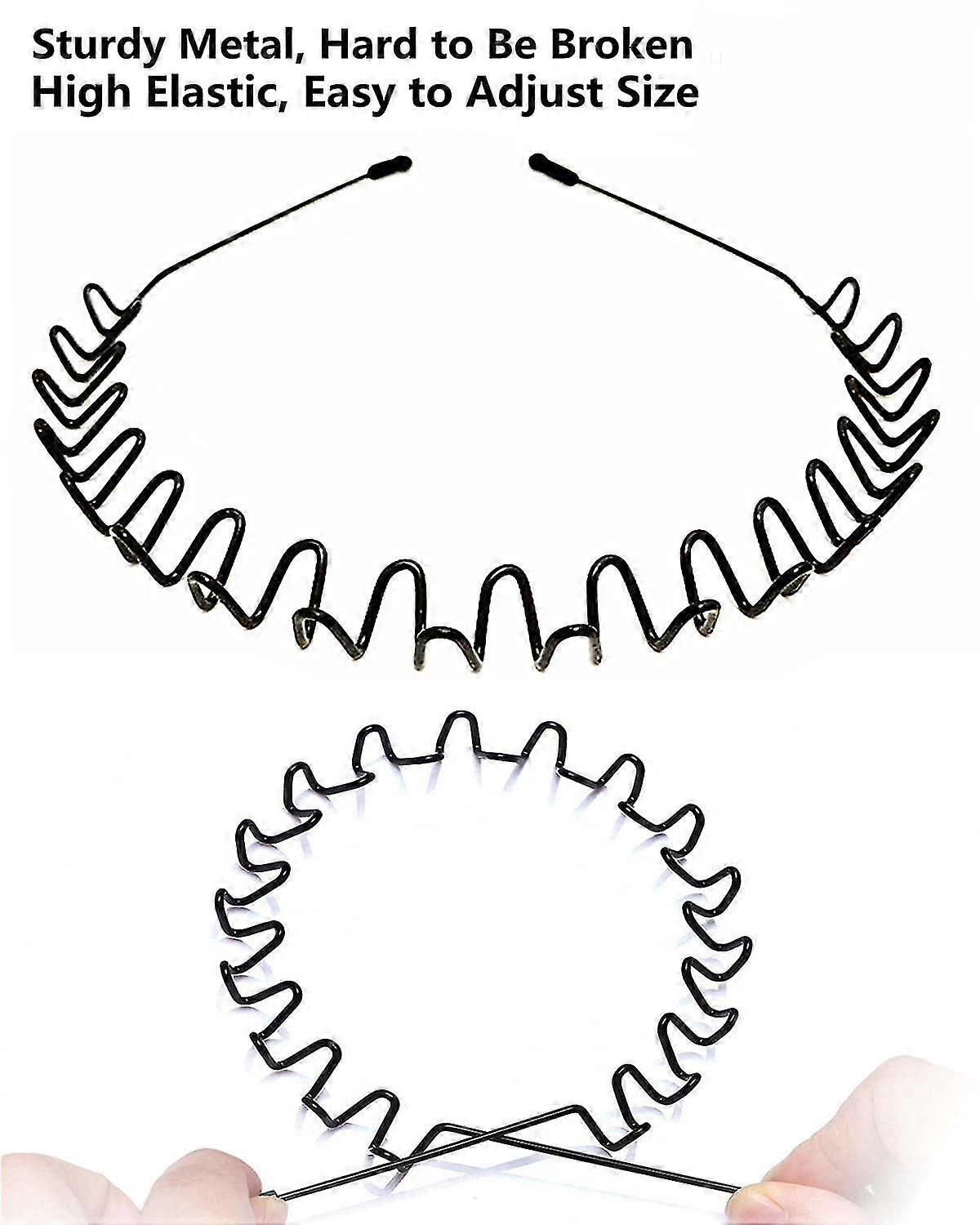 YISSION 4 Fasce Per Capelli Annodate Donna | Larghe E Antiscivolo, Colori Verde Blu E Nero, Accessori Moda Per Capelli - 6