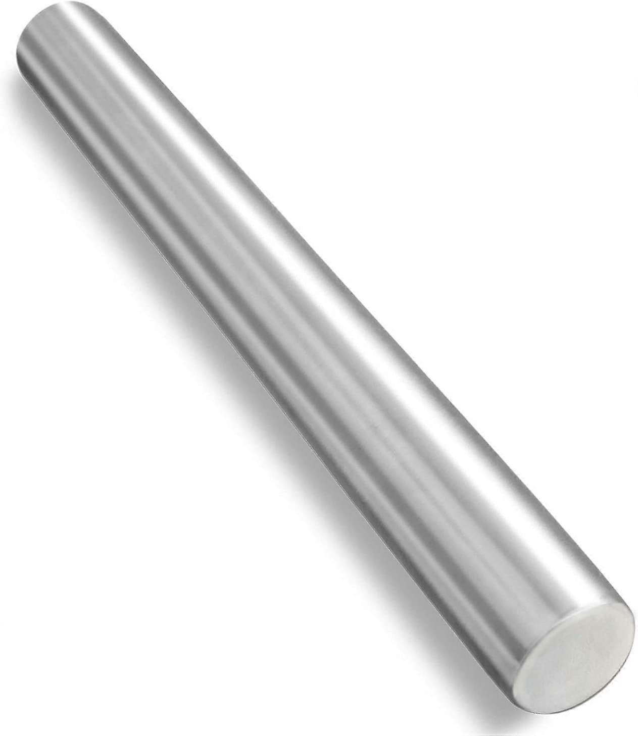 Stainless steel dough rolling pin perfect for baking