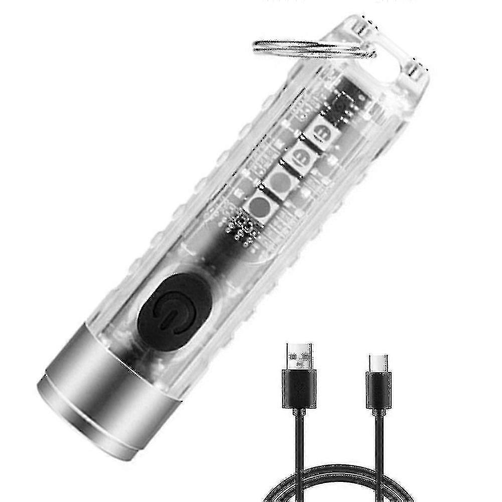 Mini Led Flashs Usb Recharable S Keychain Flash