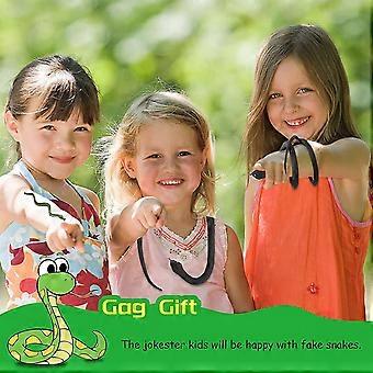 Toyvian 2 Realistische Gummischlangen – Weiche Scherz-Schlangen Für Halloween & Aprilscherz – 41–44 Cm
