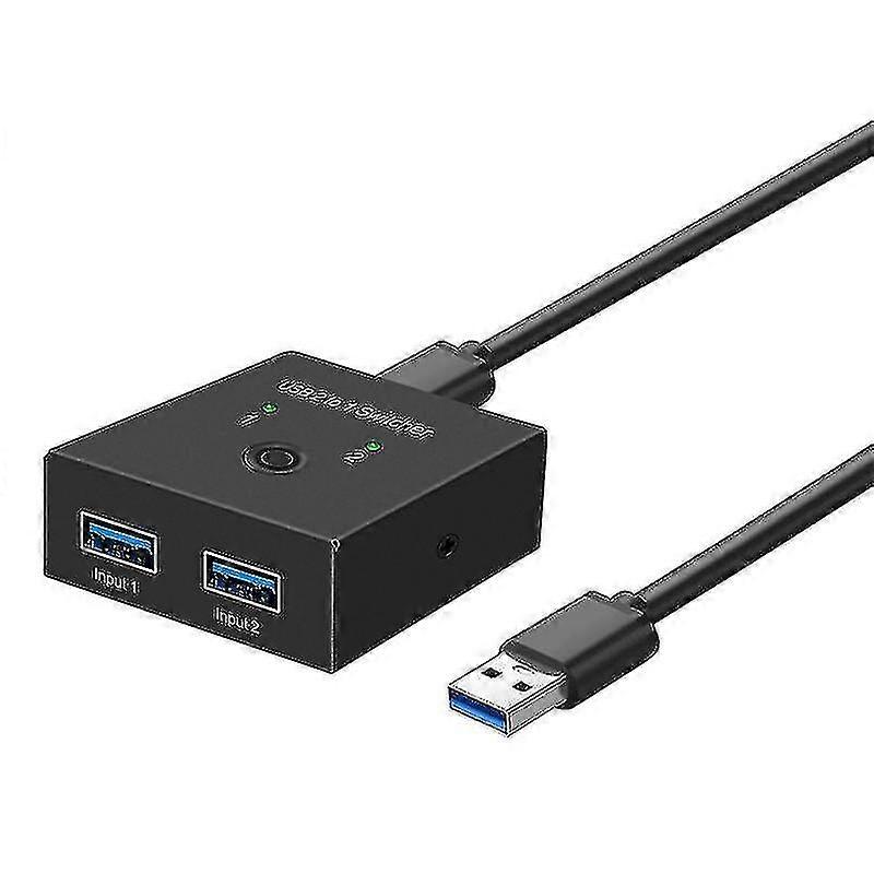 Usb 3.0 Switch 2 Pc Usb Bi-directional Switcher Selector Box 2x Usb3.0 Sharing