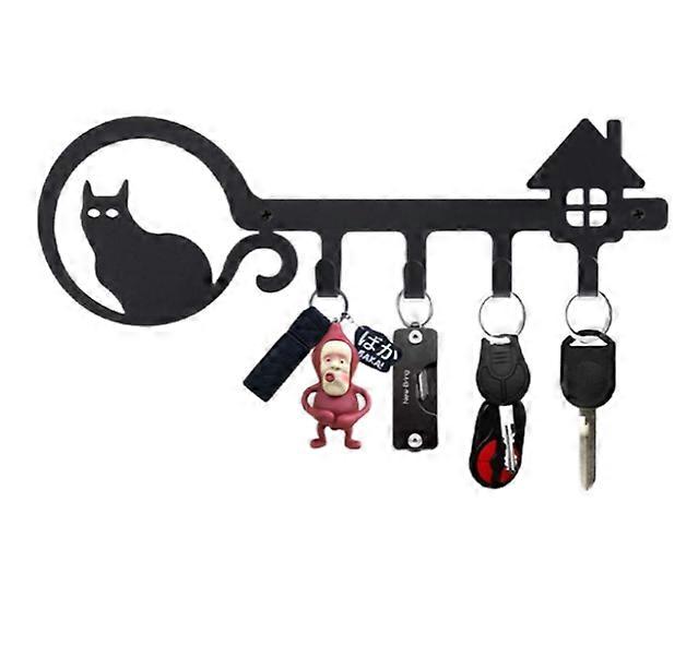 Key Hook Wall Organizer 4 Hooks Decorative Key Board Hook Rack Key Rack Utility Hooks