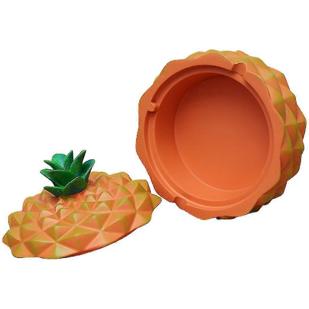 Mignon cendrier à cigarettes à l’ananas avec couvercle salon Smoking Ash Tray Holder