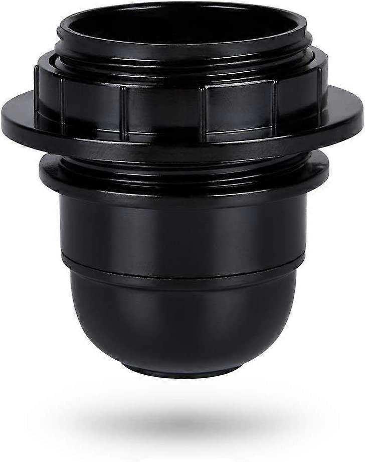 Black E27 Screw Socket - E27 Lamp Socket Plastic Ring - E27 Bulb Socket - E27 Bulb Socket Holder-E27 Bulb Socket