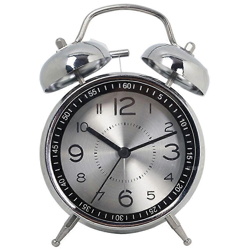 Loud Alarm Clock For Heavy Sleepers Adults, Silent Non-ticking Quartz With Backlight,twin Bell