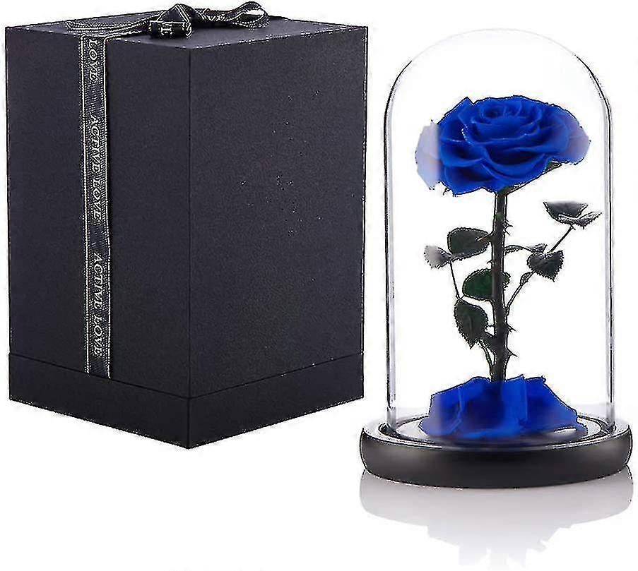 2023 Adevărat trandafir etern în cupola de sticlă cadou pentru ea Ziua Recunoștinței Crăciun Ziua Îndrăgostiților Ziua Mamei Ziua Mamei Trandafir conservat