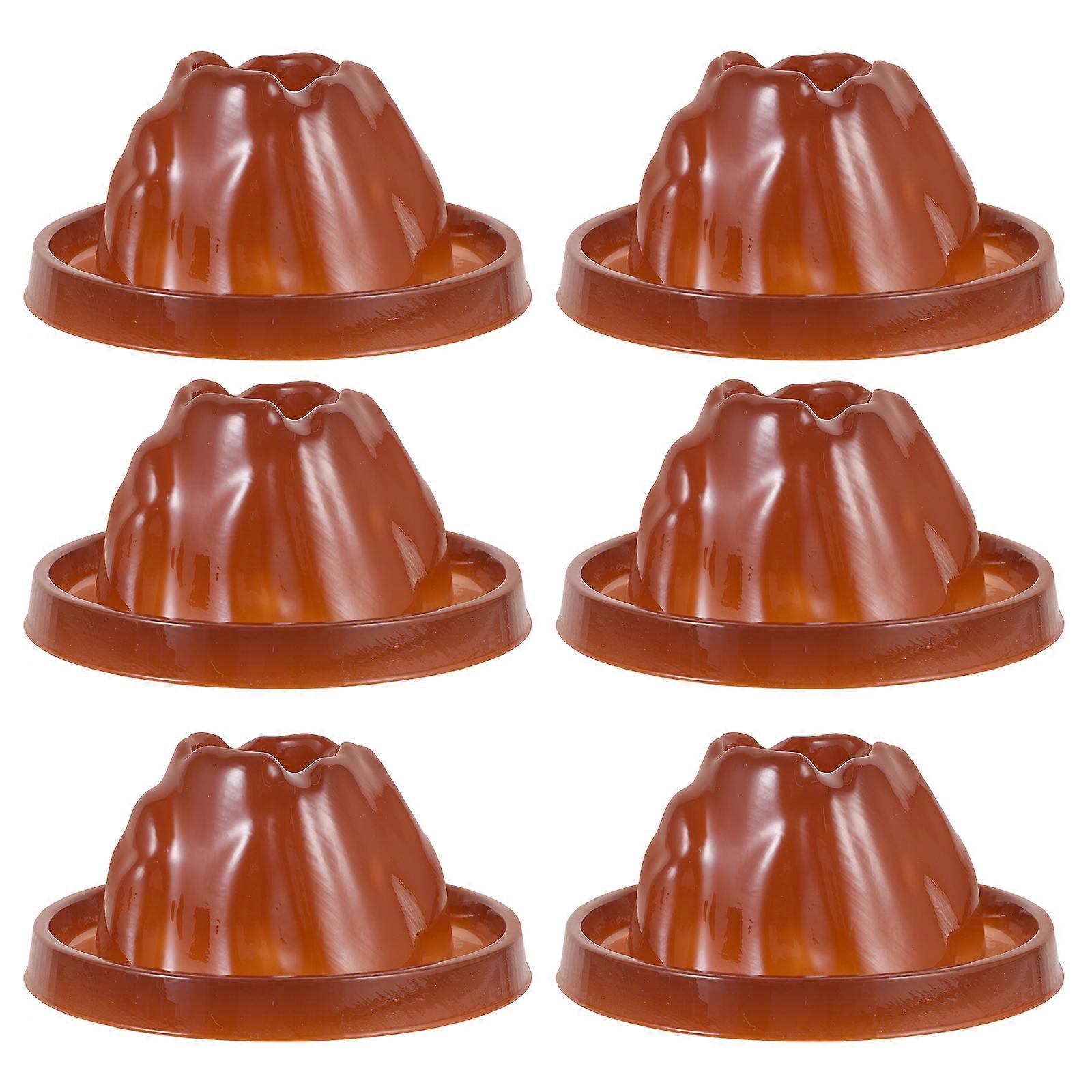 6pcs Volcano Science Models Volcano Eruptions Base Prop Scientific DIY Volcano Base