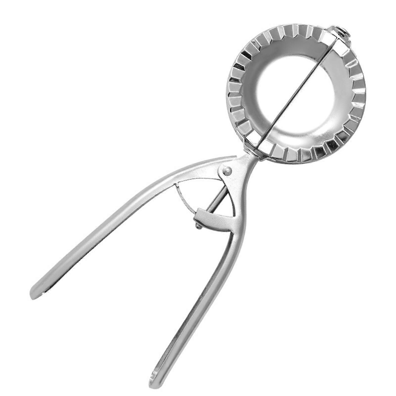 Stainless Steel Dumpling Maker with Long Handle Easy & Efficient Dumpling DIY Making Tool Semi-automatic Dumpling Press Mold Multifunctional Kitchen G