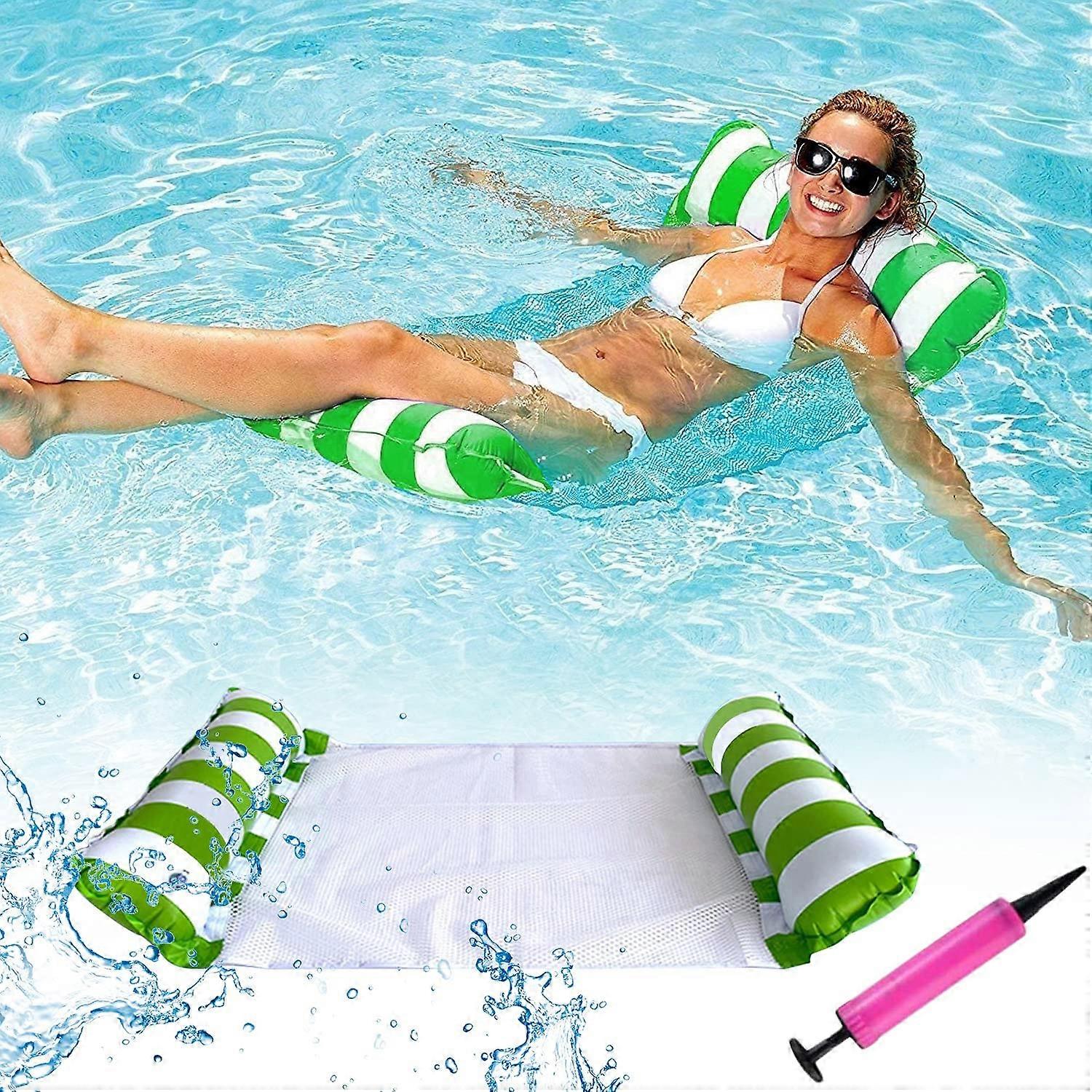 Inflatable Hammock, Floating Inflatable Hammock Lounge Chair Inflatable Float Swimming Pool