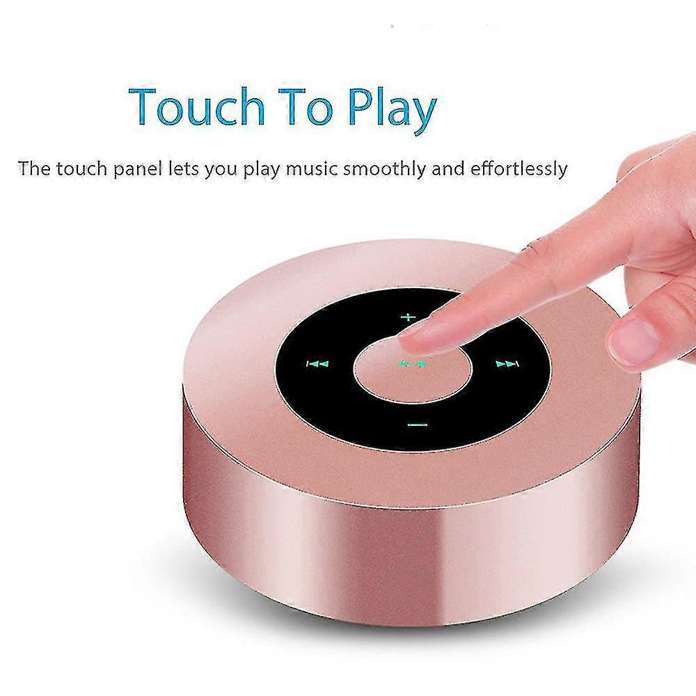 Draadloze Bluetooth Speaker, mini draagbare ronde luidspreker met LED