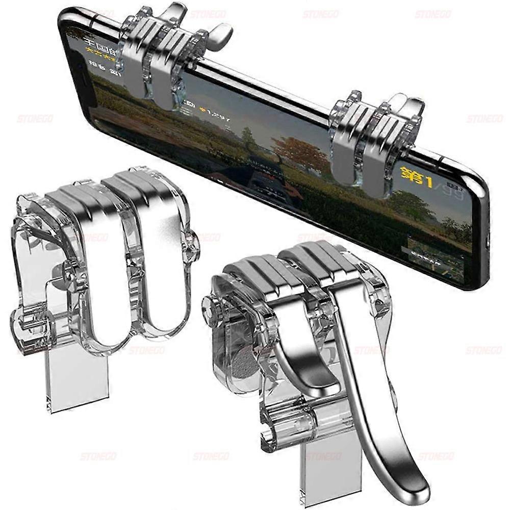 Mobile Game Controller for PUBG/Fornite/Knives Out/Rules of Survival Gamepad Trigger Aim Button L1R1 L2 R2 Shooter Joystick for iPhone Android iPad Mi