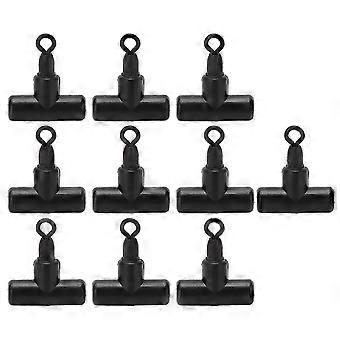 10PCS T Shape Fishing Swivel 3 Way Connector Women