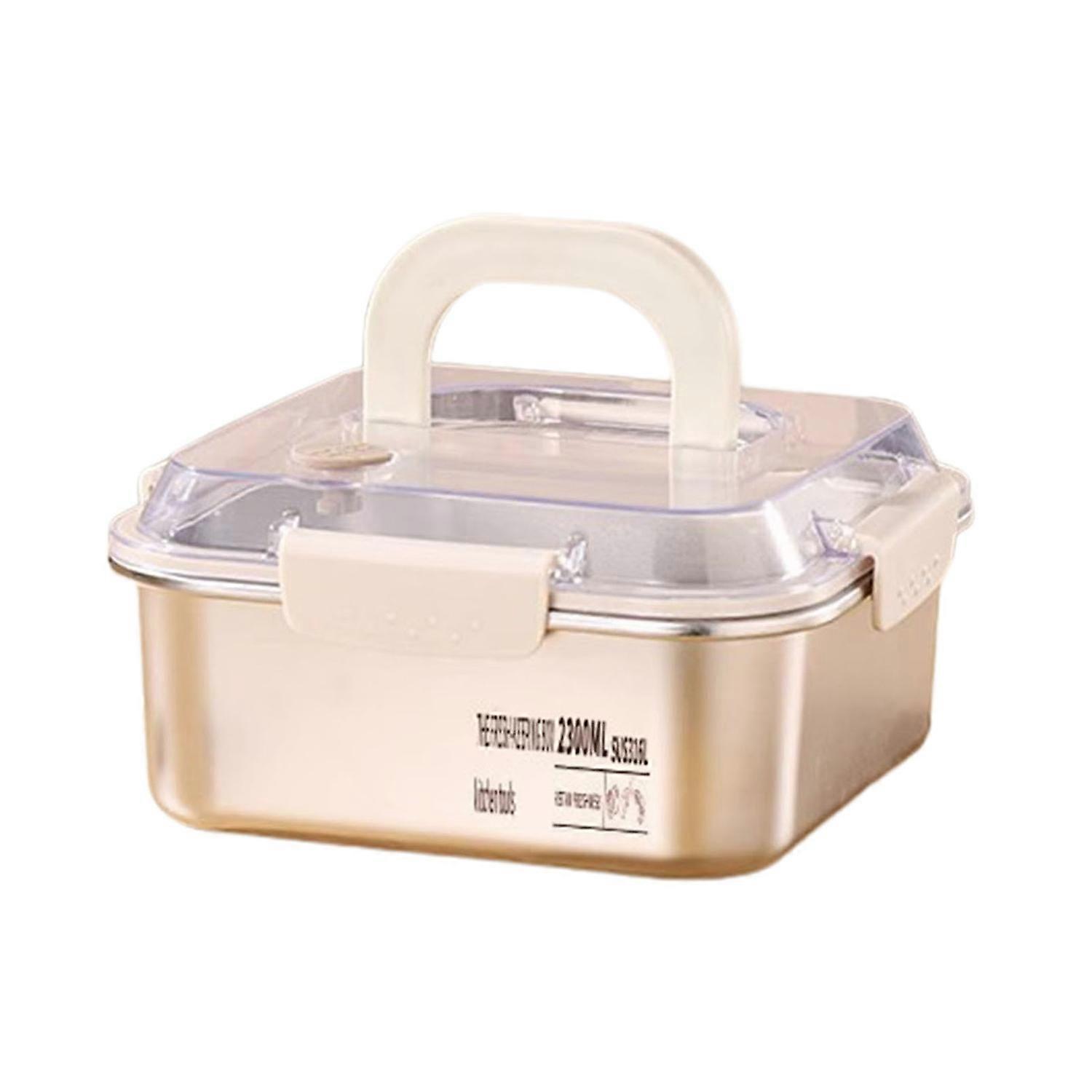 1200/2300/3000ML Stainless Steel Lunch Box Containers Portable Professional-Grade Sealing Lid