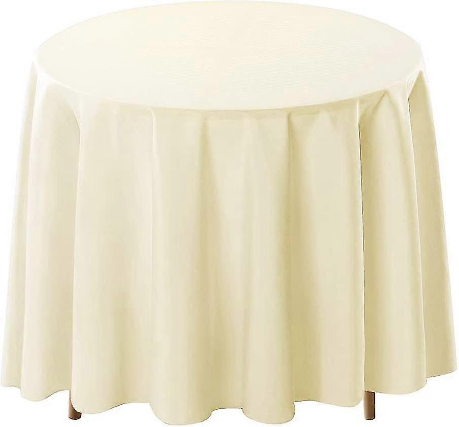 Tablecloth 90 Inch Round Polyester Table Cloth for Weddings, Banquets