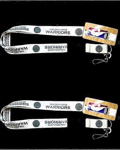 Golden State Warriors NBA Weißer Gletscher Lanyard 2er Pack