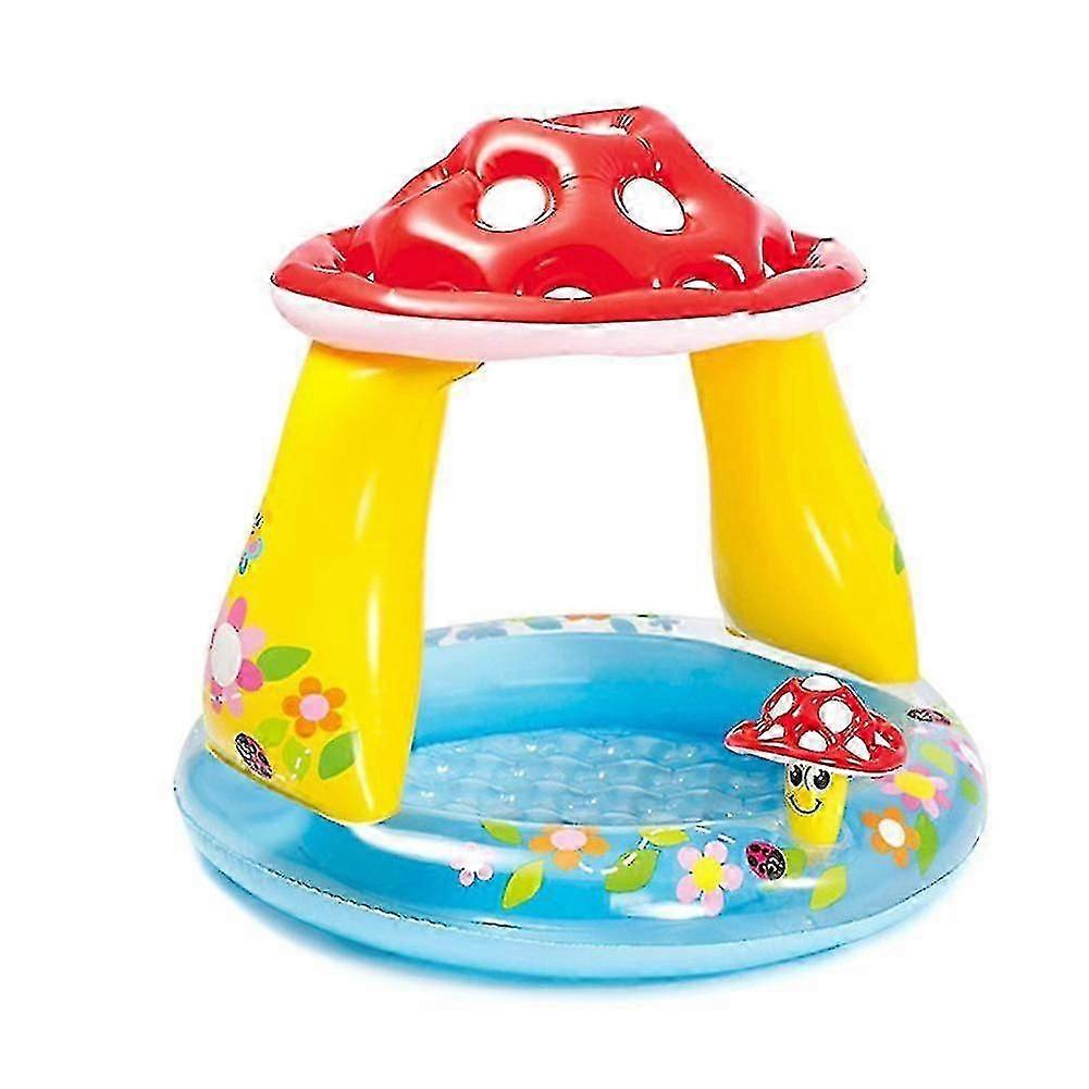 Baby swimming pool mushroom shade inflatable pool ocean ball pool sand bath
