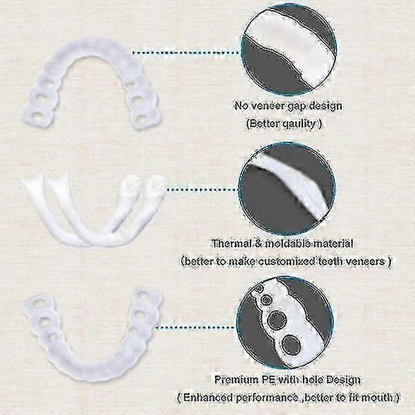 Upper/lower  Comfort Fit Flex Whitening Denture Braces