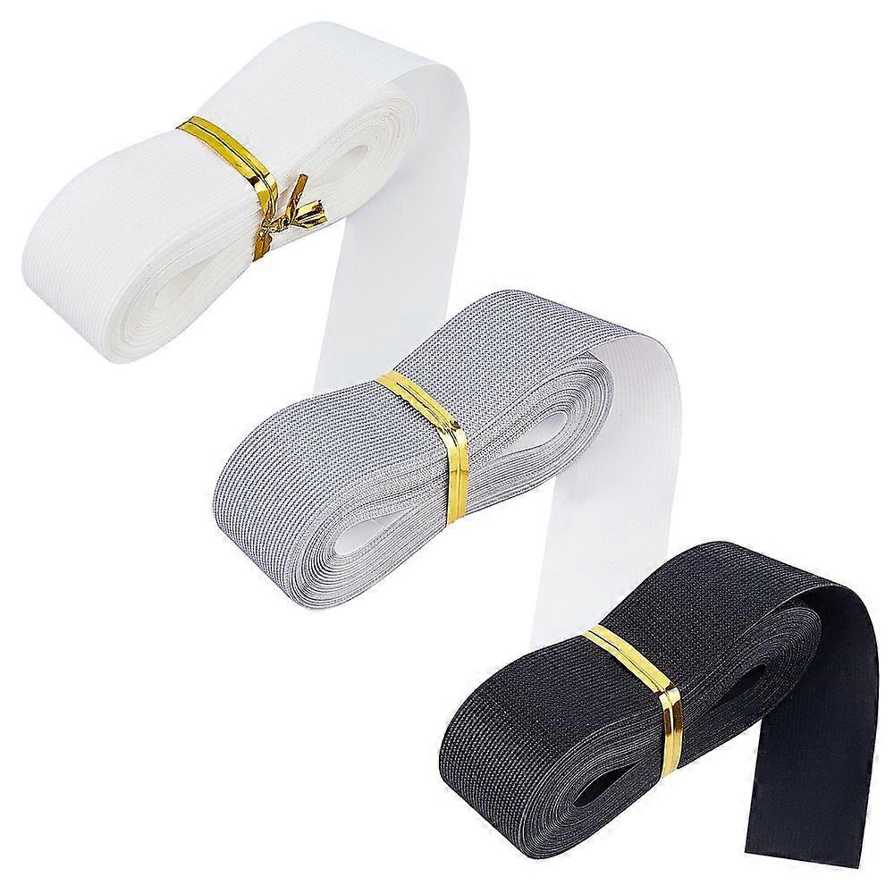 15m 3 Colors Flat TPU Cloth Heat Sealing Tape with 3Pcs Metallic Wire Twist Ties Mixed Color 2x0.028cm 5m/color