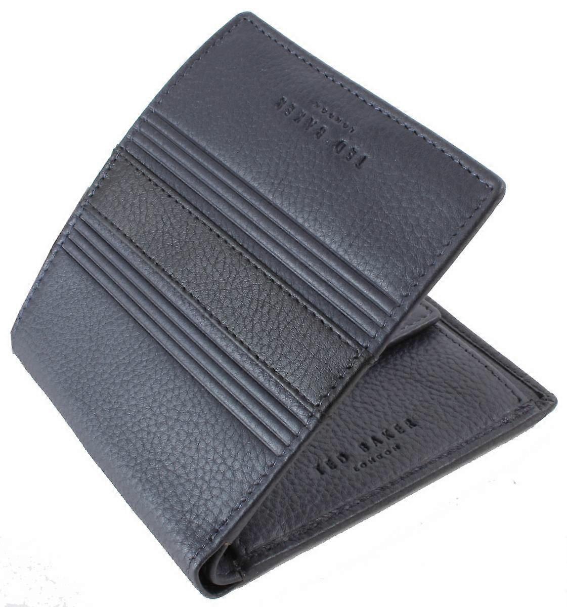 Ted Baker Evon Striped Bifold Coin Wallet - Navy